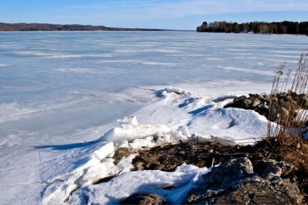 Torch Lake in Wintry Spring