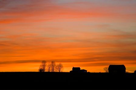 Sunset over Essex Road