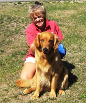 Park Manager Eileen Wallick and Ranger Teddy