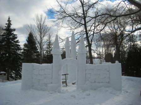 A castle rises in Eastport