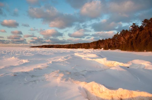 January sunset - Grand Traverse Bay January sunset - Grand Traverse Bay