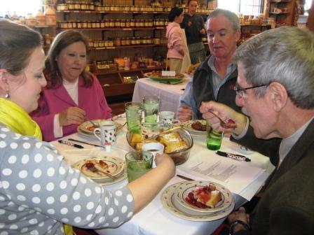 Judges sample one of the entries