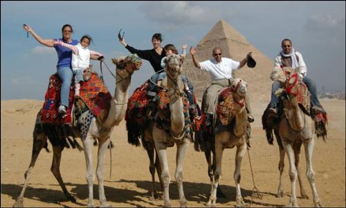 The El-Sherifs ride the desert ships The El-Sherifs ride the desert ships