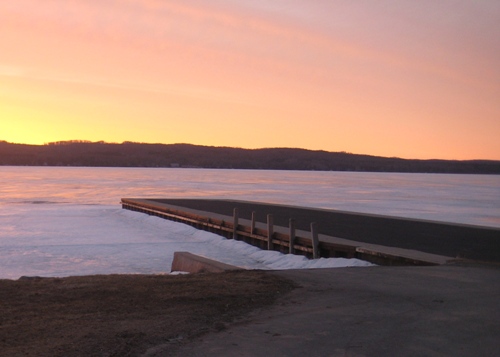 Torch Lake Sunrise - Late winter at the Day Park