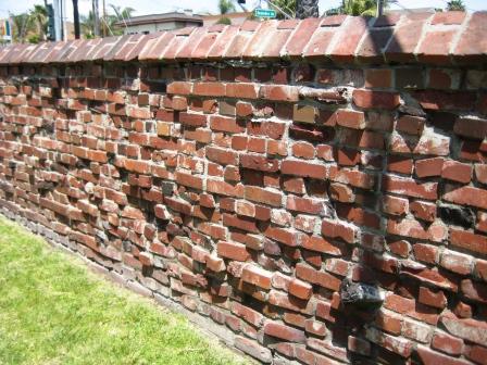 Brick wall at Long Beach Museum of Art