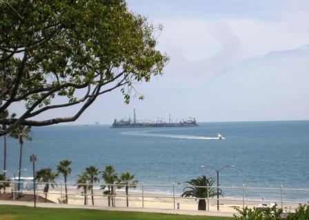 Oil island off Long Beach