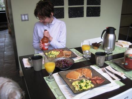 One of Alicia's breakfasts