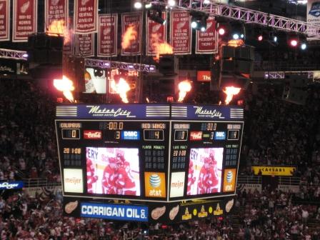 Great balls of fire! Wings win 4-0.