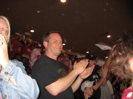 Rob the Firefighter at Joe Louis Arena