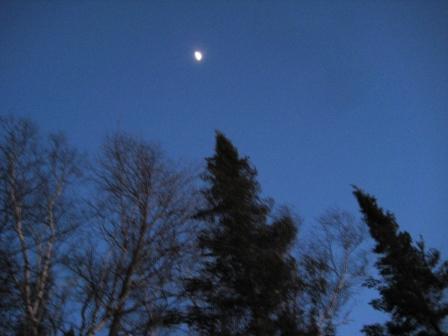 Evening sky at the blue hour