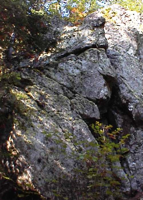 Face in the rocks