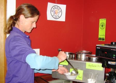 She let me sample the soup and the chili