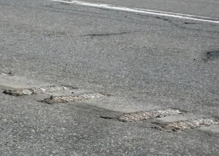 Rumble strip closeup