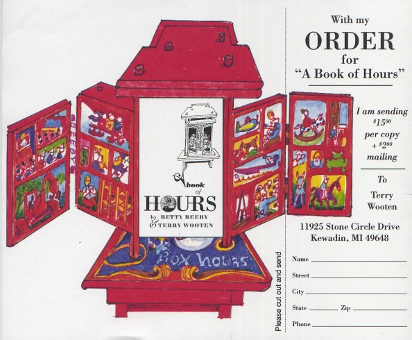 Beeby and Wooten - A Book of Hours - The Order Form