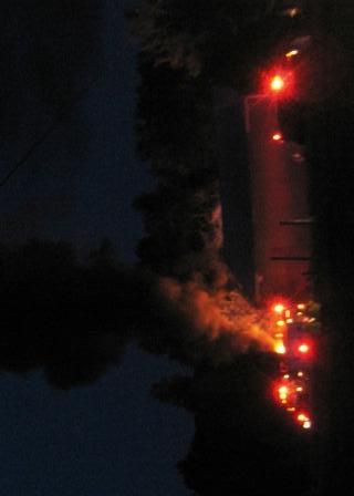 Hissing as the wet stuff goes on the red stuff