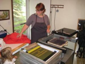 Let's show her how we print shirts