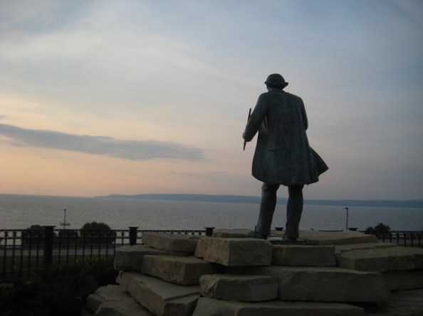 Ignatius Petoskey gazes westward