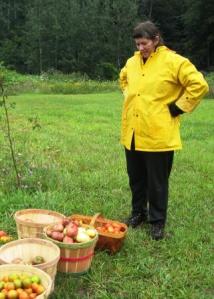 Carolyn examining her haul Carolyn examining her haul