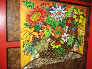 Eniko Stone-basket of flowers