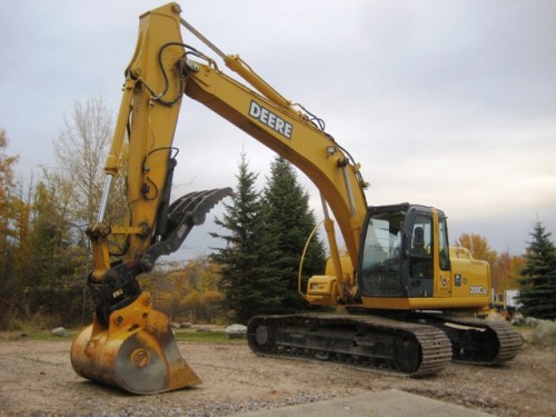 Enormous construction equipment