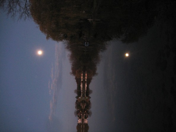 Moonrise over Bass Lake 