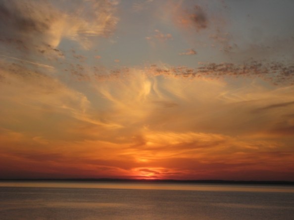 Shameless gaudy sunset