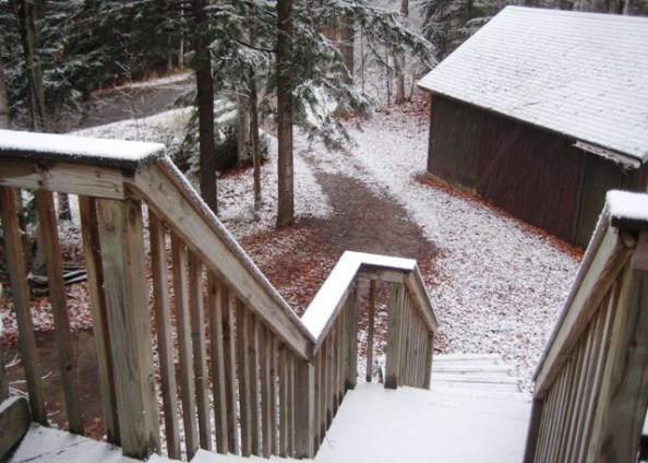 First snow - still coming down