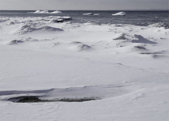 Bleak midwinter at Torch Lake