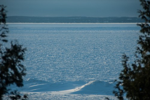 Blue shadows on the Bay