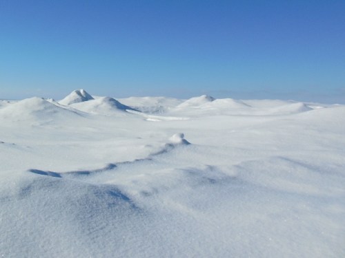 Ice mountains in February