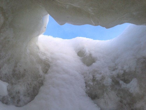 Ice cave chimney - Bruce Laidlaw