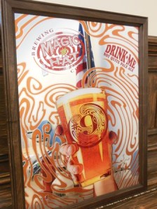 Raffle prizes - Magic Hat bar mirror