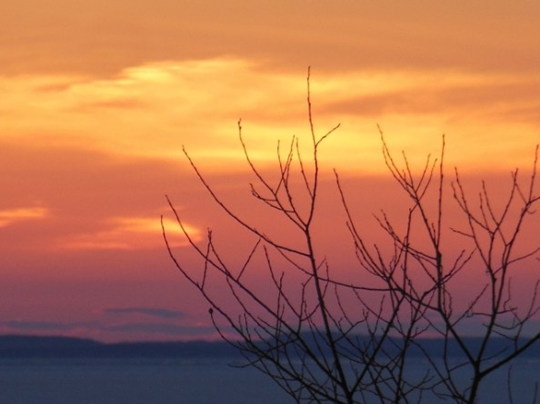Sunset on Grand Traverse Bay 4-18-2014