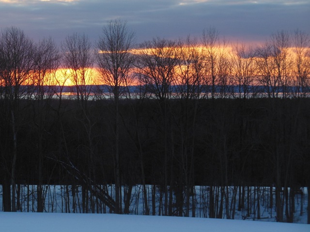 Sunset over Grand Traverse Bay - from the second ridge