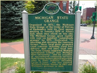 Michigan State Grange historical marker
