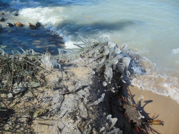 Still cold and icy down there